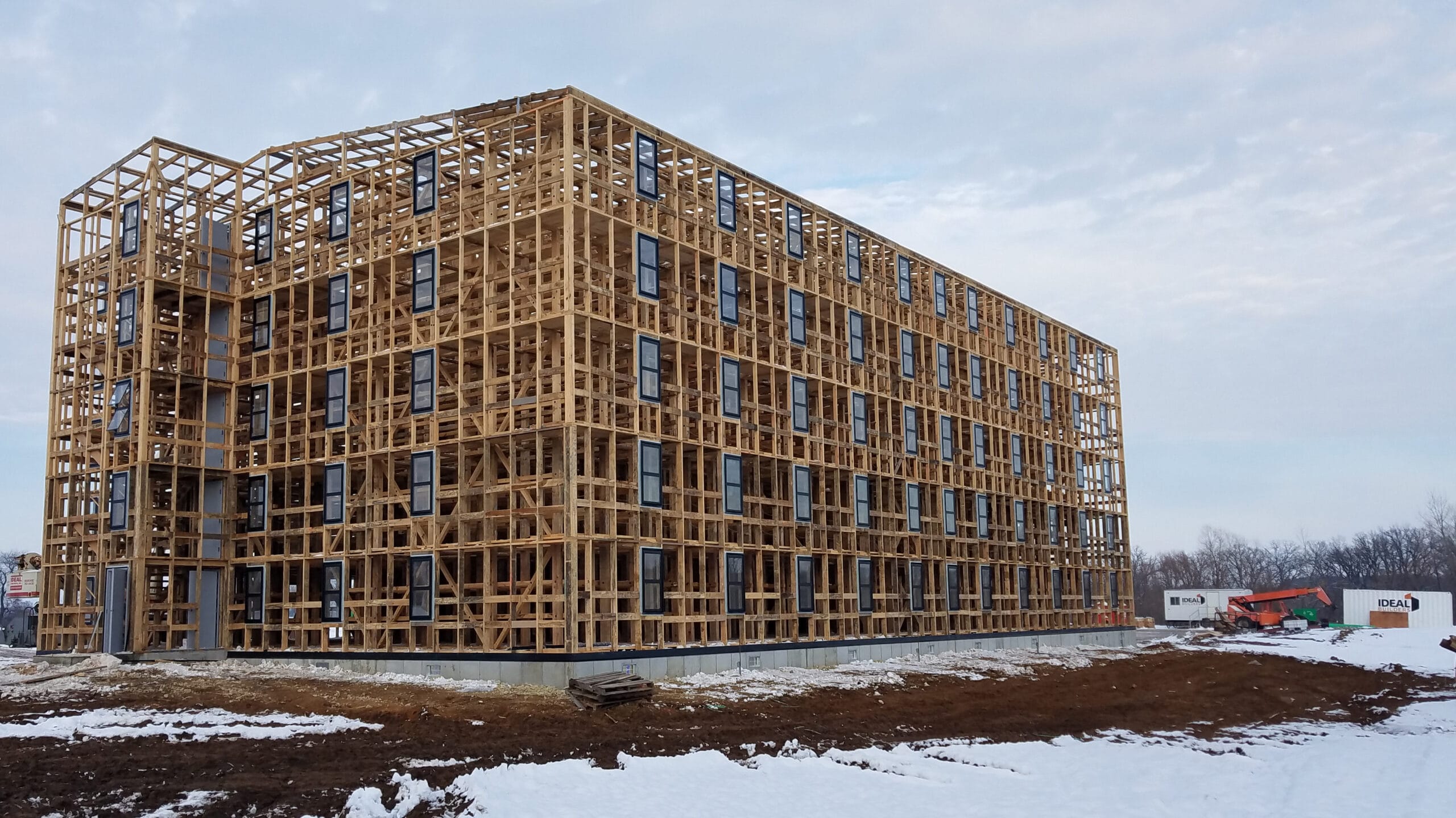 Rickhouse during construction