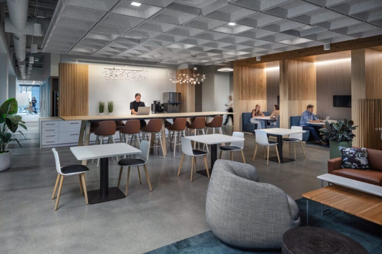 Hybrid office cafe