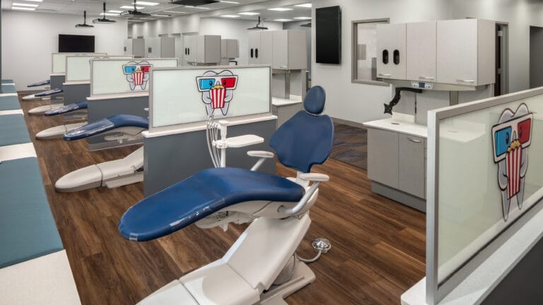 Pediatric dental treatment area