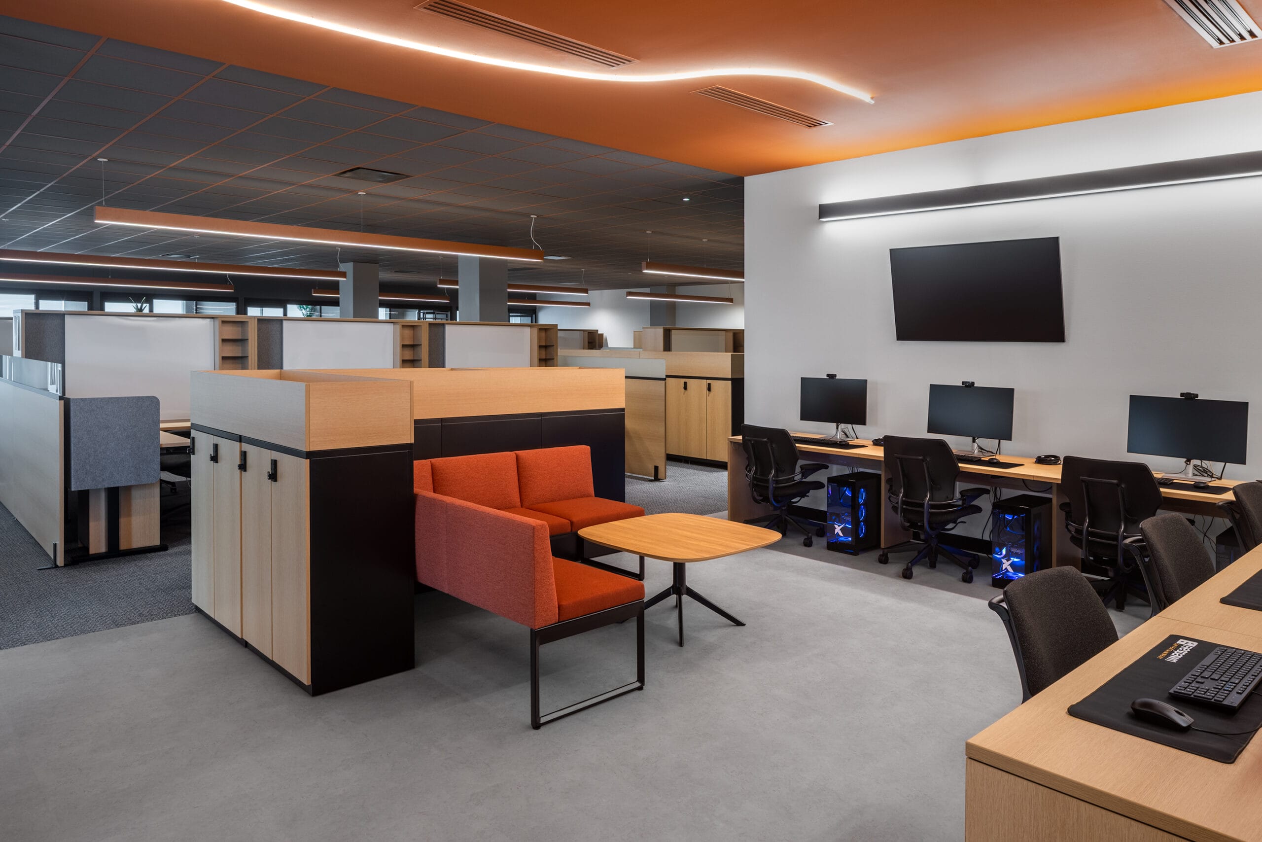 Tech company game testing station