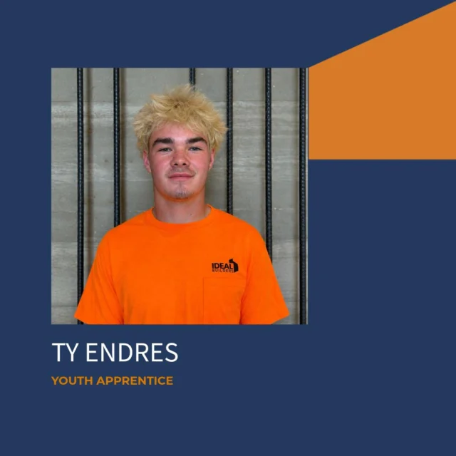 We’re thrilled to welcome Ty Endres to the Ideal Builders team as our new Youth Apprentice! 

Ty is a senior at Waunakee High School, where he’s making the most of his shop classes by completing every credit possible! Outside of the classroom, you can find Ty playing lacrosse, hunting, or fishing on the lake. 

Ty has always been interested in construction, inspired by the projects he grew up around. Now, he’s gaining hands-on experience pouring and forming concrete in Sun Prairie. We’re excited to see all the incredible contributions Ty will make as he begins his career with us.
#BuildYourIdealCulture #YouthApprentice #BuildYourFuture #IdealBuilders